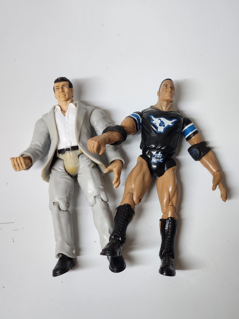 1999 Vince Mcmahon & The Rock JAKKS Action Figures